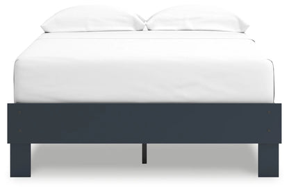 Simmenfort - Navy Blue - Full Platform Bed-5