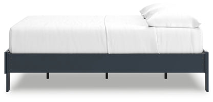 Simmenfort - Navy Blue - Full Platform Bed-6