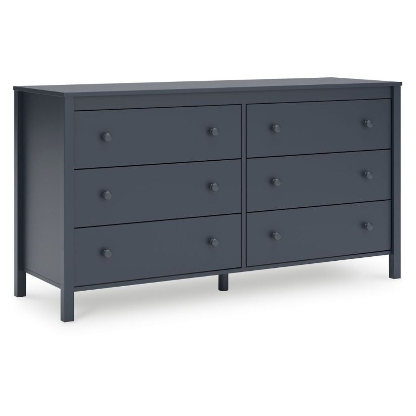 Simmenfort - Navy Blue - Six Drawer Dresser