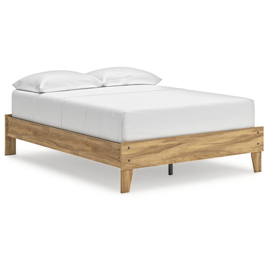 Bermacy - Light Brown - Full Platform Bed