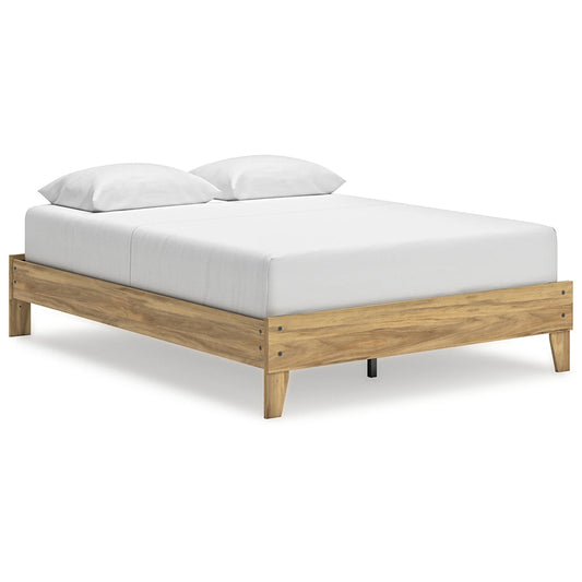 Bermacy - Light Brown - Queen Platform Bed