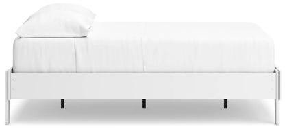 Hallityn - White - Full Platform Bed