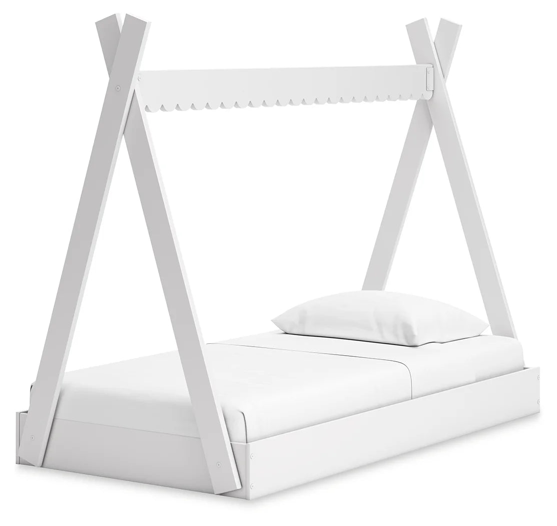 Hallityn - White - Twin Tent Complete Bed In Box