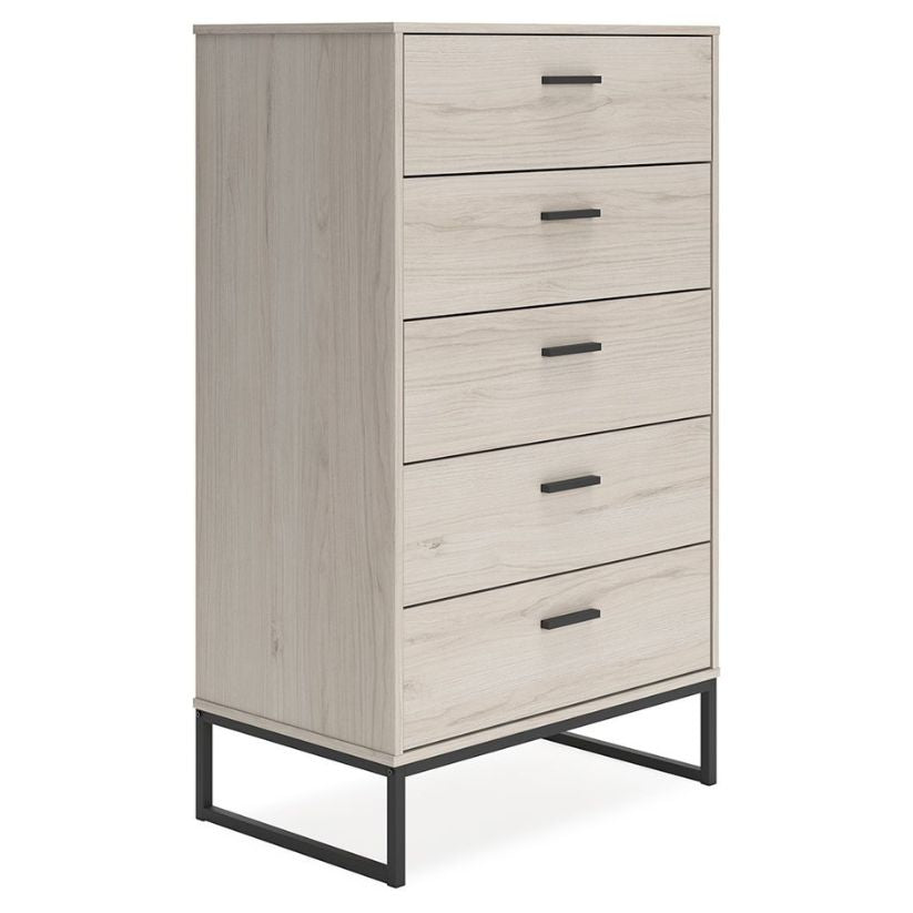 Socalle - Light Natural - Five Drawer Chest