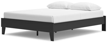 Socalle - Black - Queen Platform Bed-3