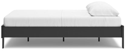 Socalle - Black - Queen Platform Bed-6