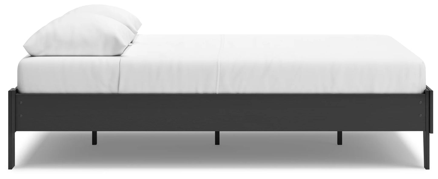 Socalle - Black - Queen Platform Bed-7