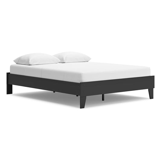 Socalle - Black - Queen Platform Bed