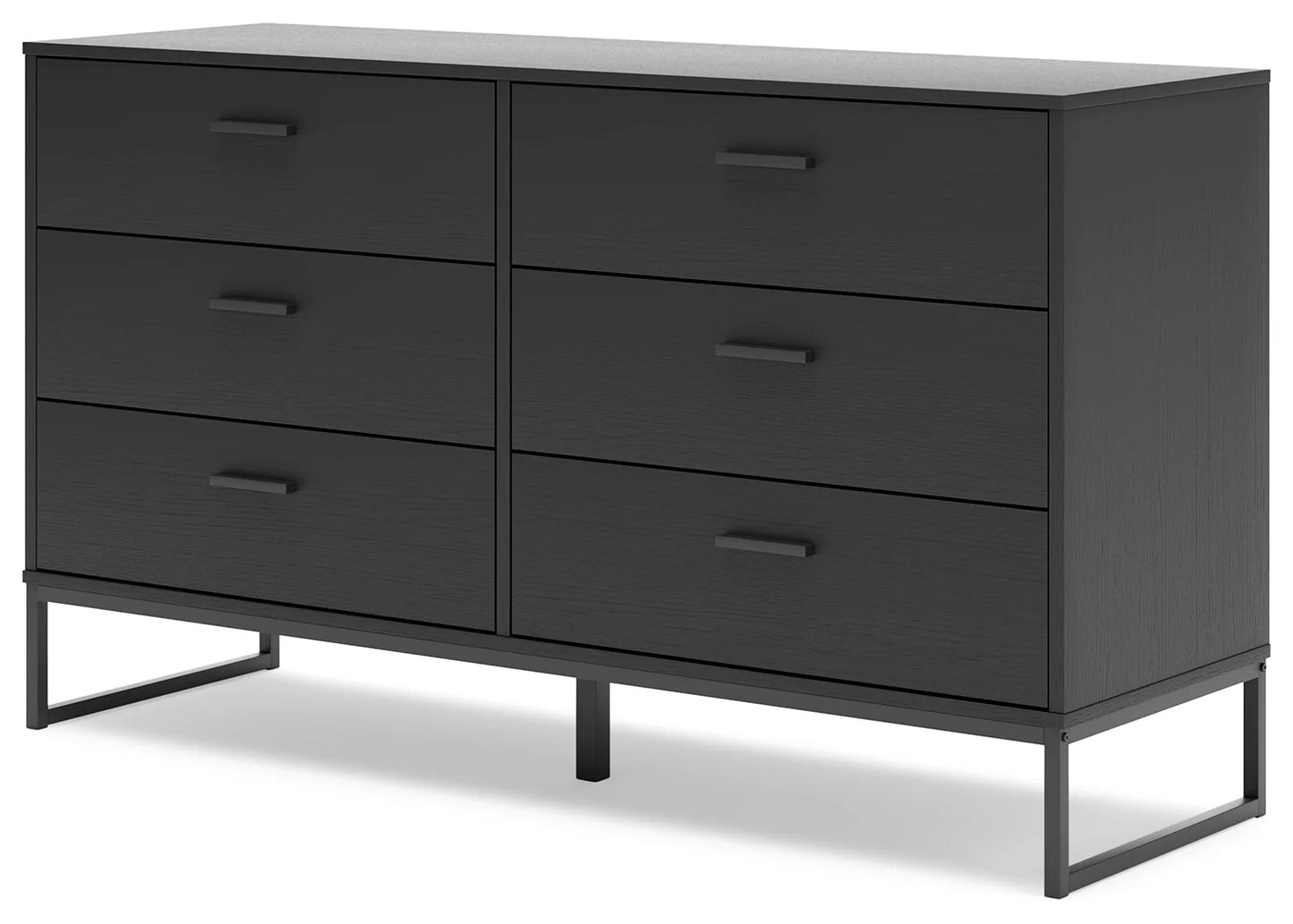 Socalle - Black - Six Drawer Dresser-2