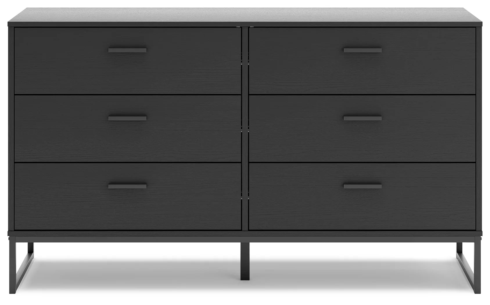 Socalle - Black - Six Drawer Dresser-5