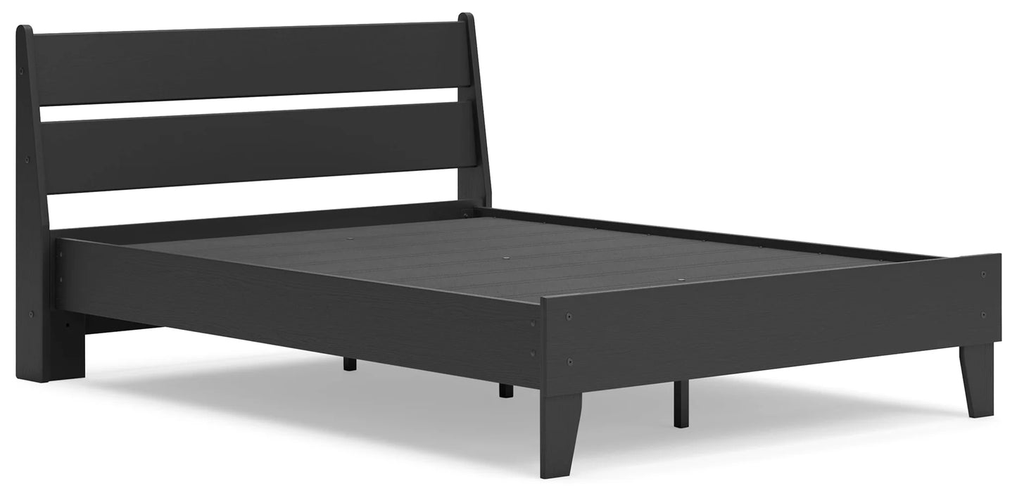 Socalle - Black - Full Panel Platform Bed