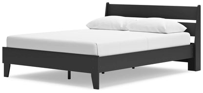 Socalle - Black - Queen Panel Platform Bed-3