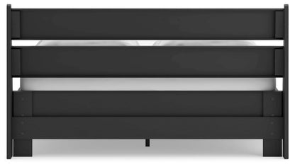 Socalle - Black - Queen Panel Platform Bed-6