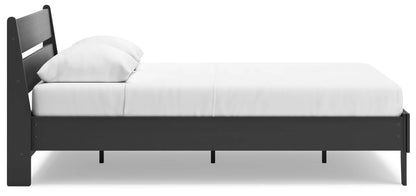 Socalle - Black - Queen Panel Platform Bed-8