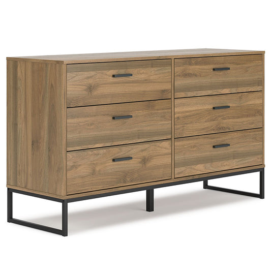 Deanlow - Honey - Six Drawer Dresser