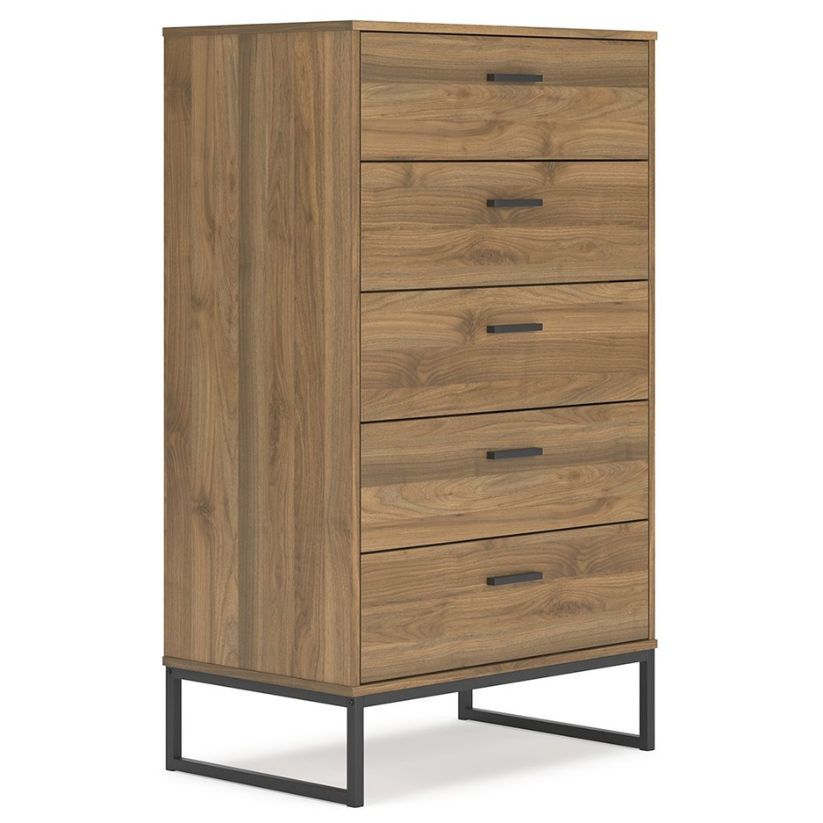 Deanlow - Honey - Five Drawer Chest