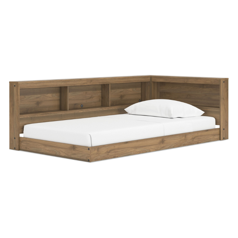 Deanlow - Honey - Twin Bookcase Storage Bed