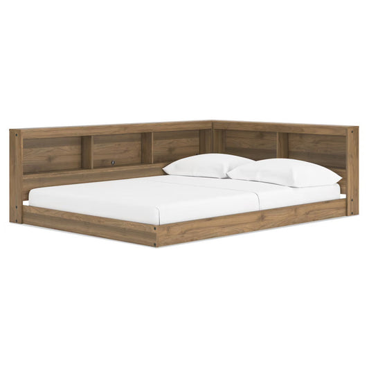 Deanlow - Honey - Full Bookcase Storage Bed