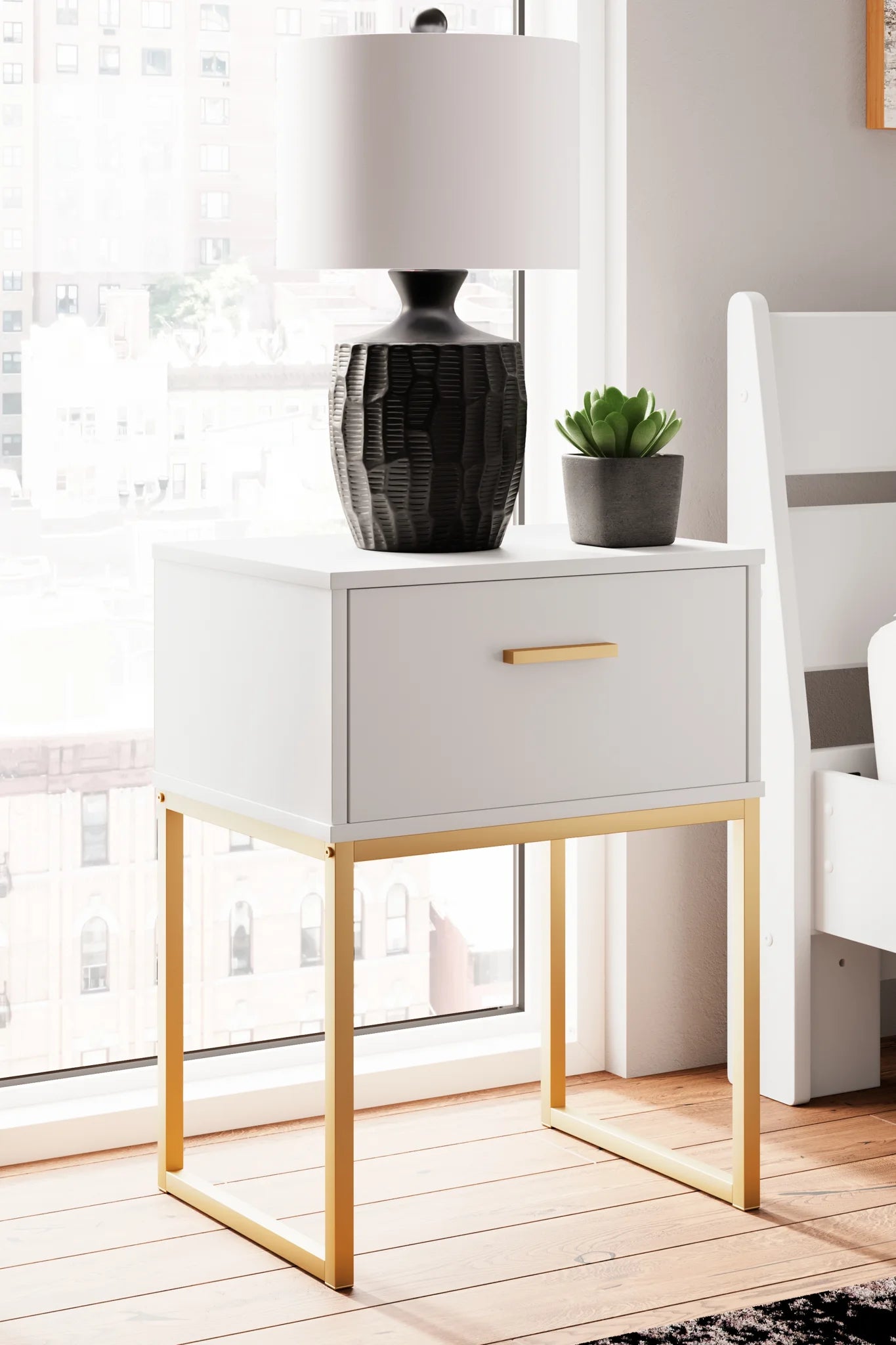 Socalle - Two-tone - One Drawer Night Stand