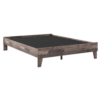 Neilsville - Multi Gray - Queen Platform Bed