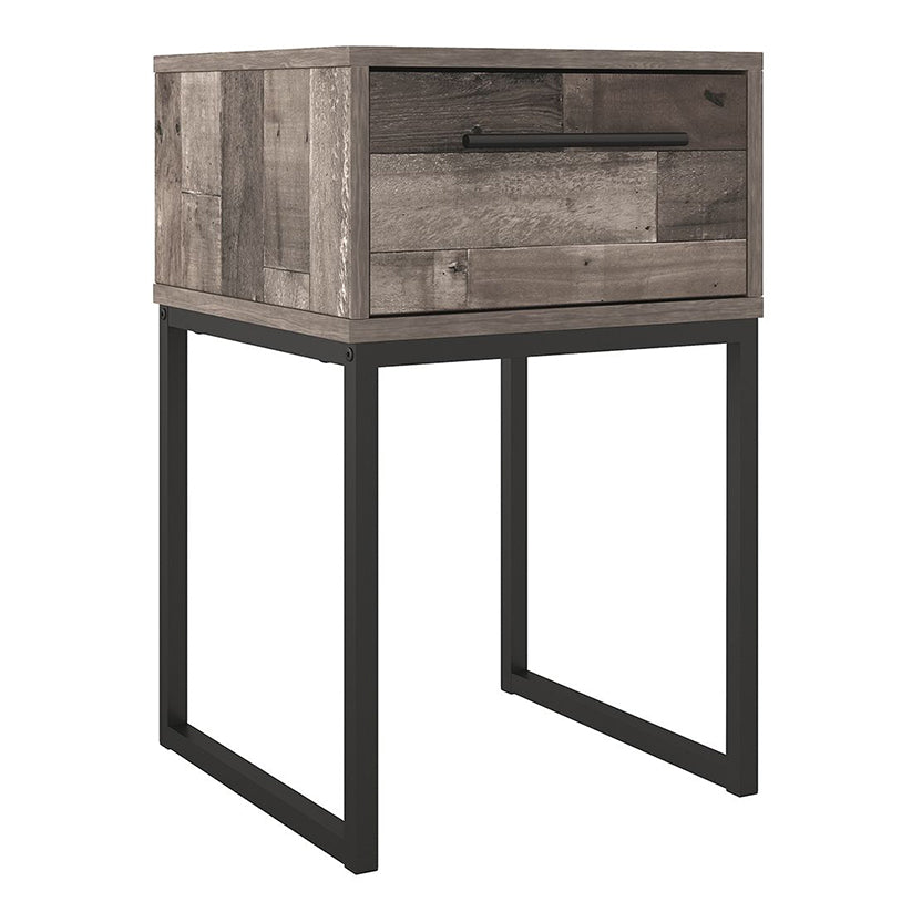 Neilsville - Black / Gray - One Drawer Night Stand