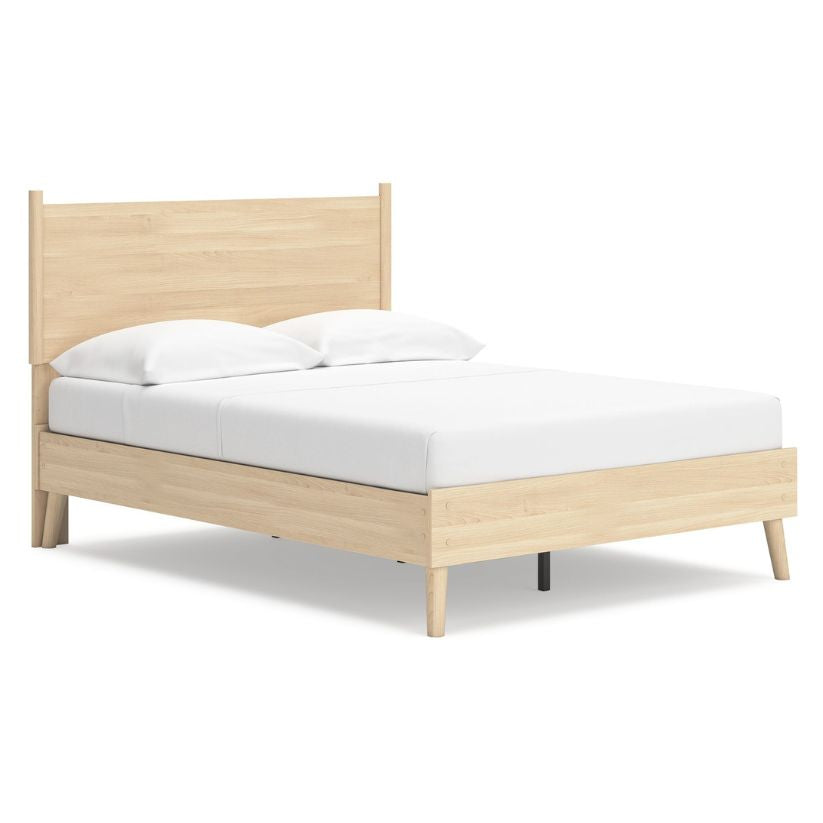 Cabinella - Tan - Full Platform Panel Bed