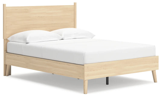 Cabinella - Tan - Full Platform Panel Bed