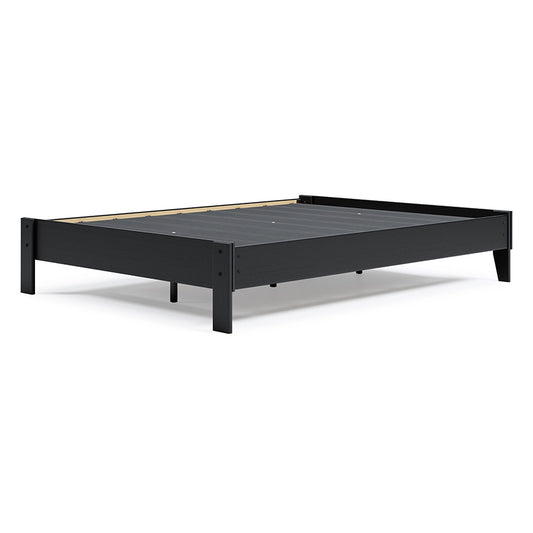 Finch - Black - Queen Platform Bed