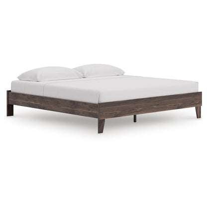 Calverson - King Platform Bed - Brown