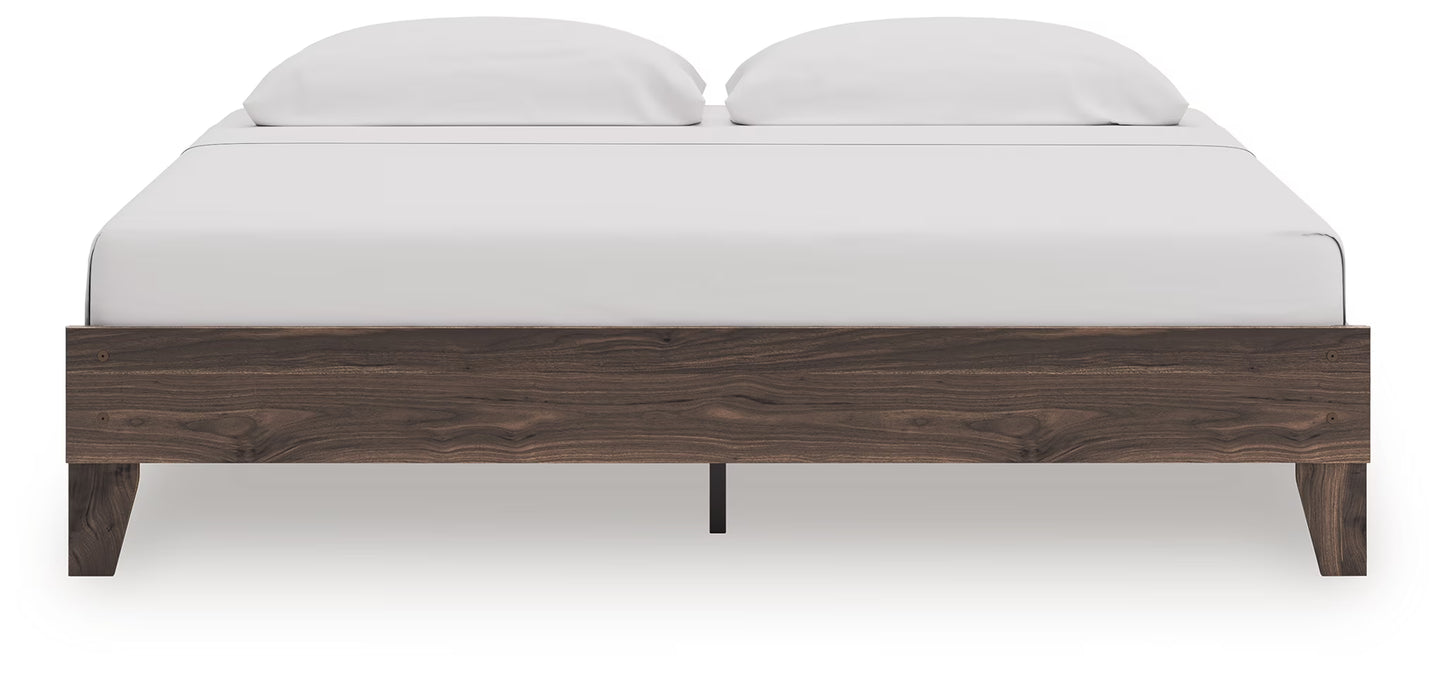 Calverson - King Platform Bed - Brown