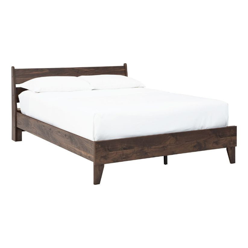 Calverson - Mocha - Full Panel Platform Bed