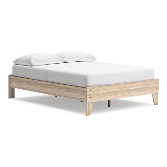 Battelle - Tan - Full Platform Bed