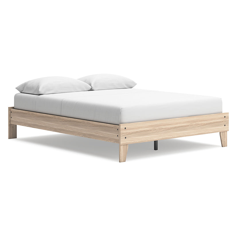 Battelle - Tan - Queen Platform Bed