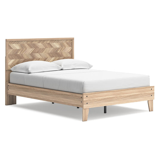 Battelle - Tan - Full Panel Platform Bed