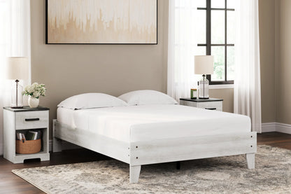 Shawburn - Whitewash - Full Platform Bed 1