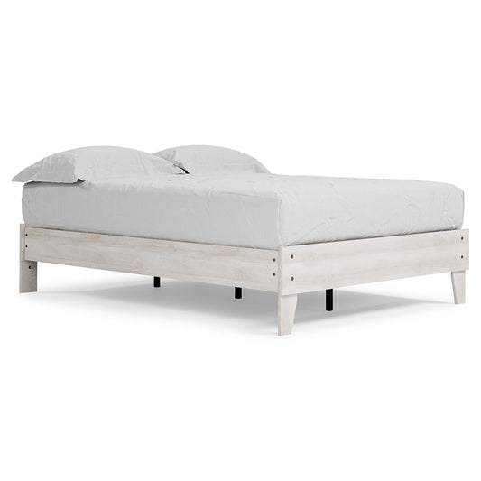 Shawburn - Whitewash - Full Platform Bed