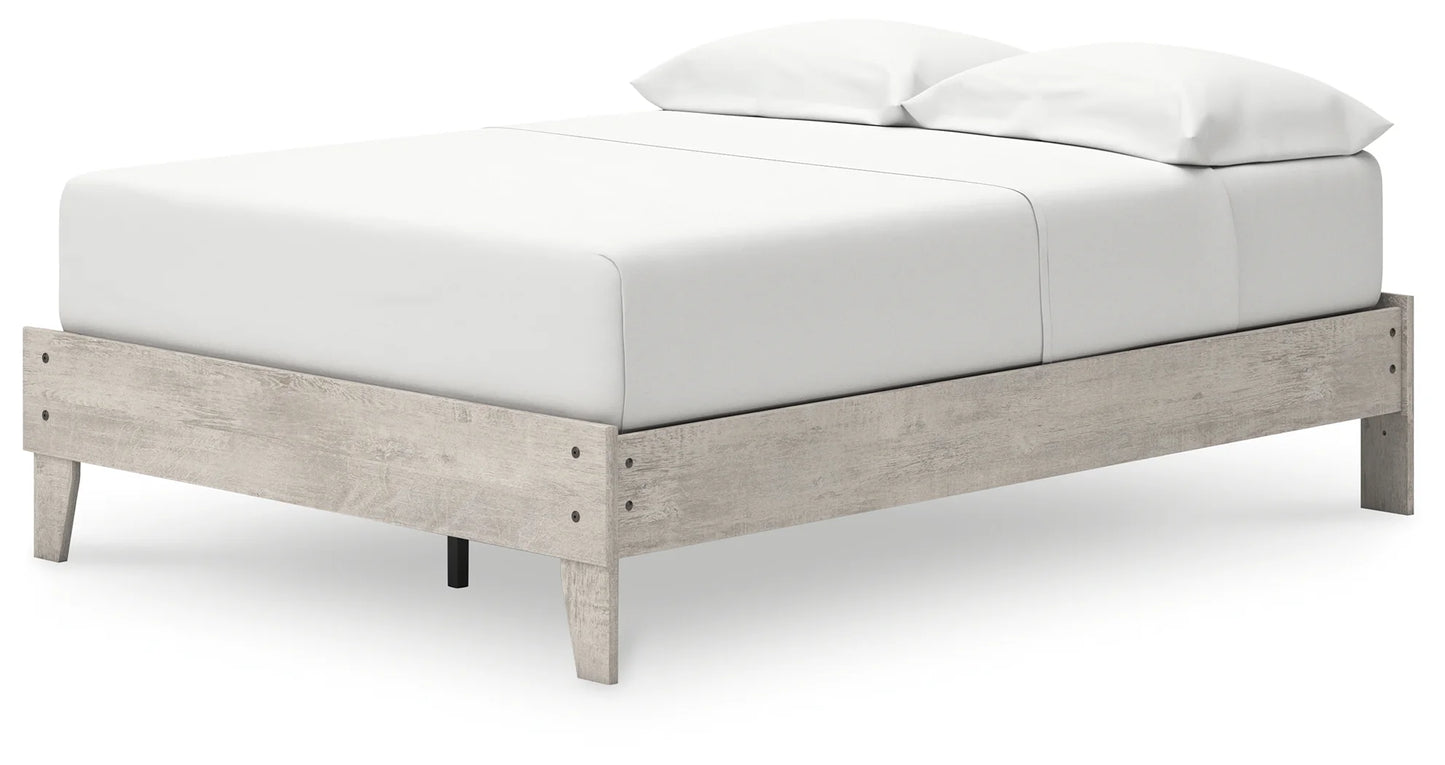 Shawburn - Whitewash - Platform Full Bed-3