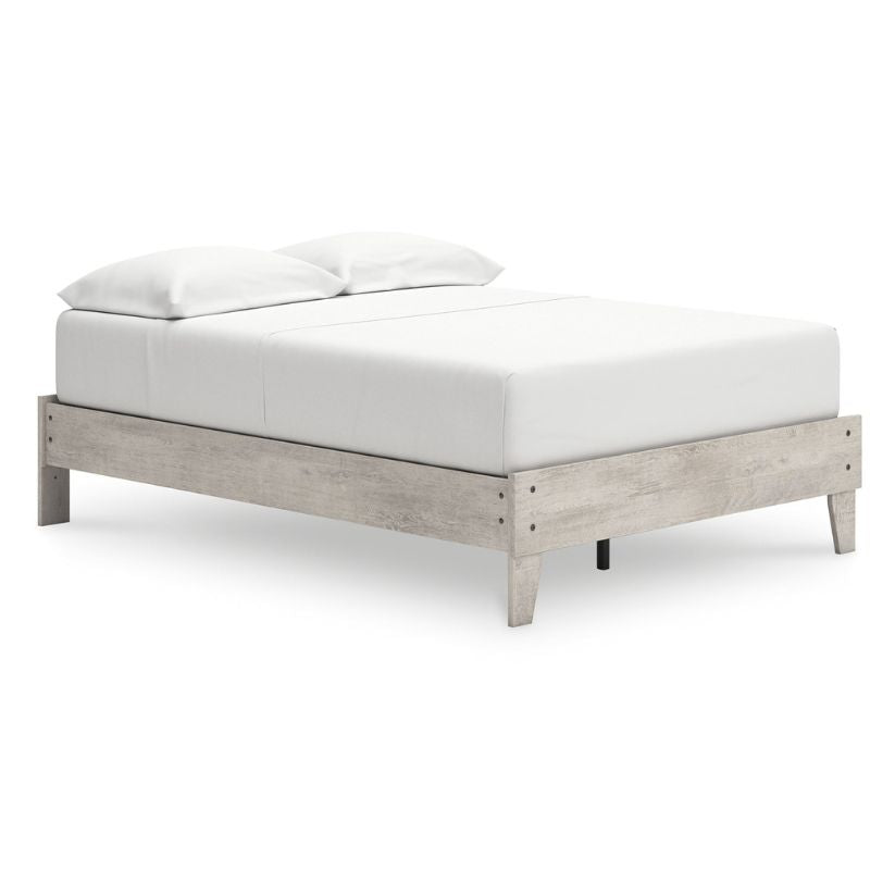 Shawburn - Whitewash - Platform Full Bed