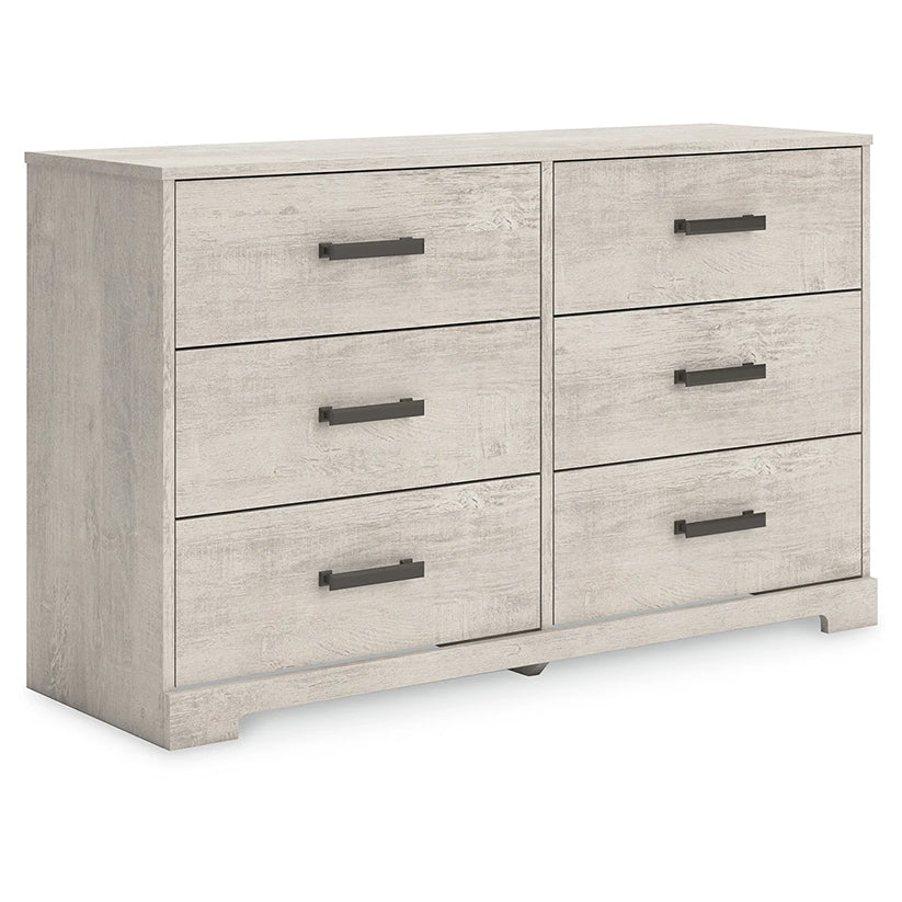 Shawburn - Whitewash - Six Drawer Dresser