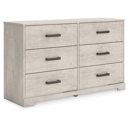 Shawburn - Whitewash - Six Drawer Dresser