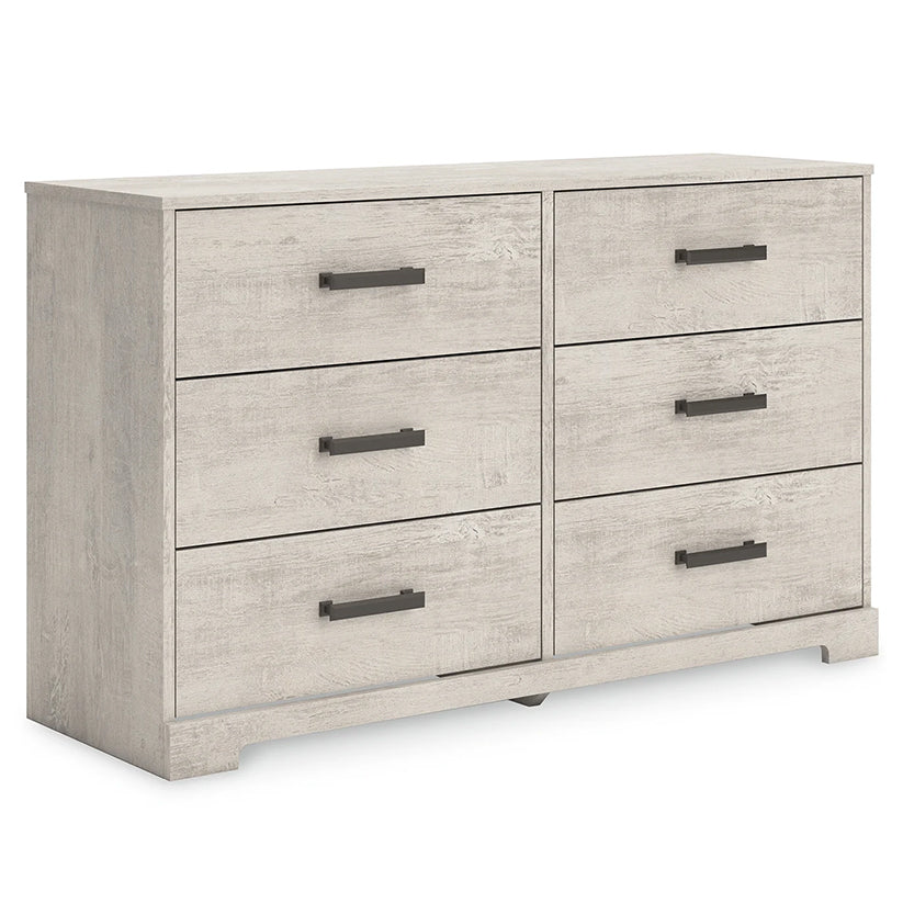 Shawburn - Whitewash - Six Drawer Dresser