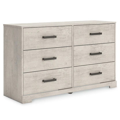 Shawburn - Whitewash - Six Drawer Dresser