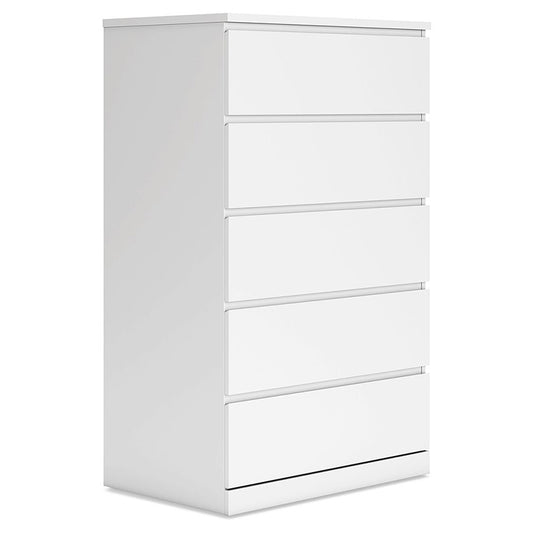 Onita - White - Five Drawer Chest