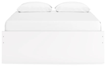 Onita - White - Queen Platform Bed With 2 Side Storage