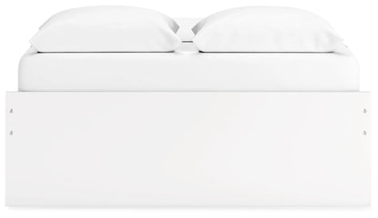 Onita - White - Queen Platform Bed With 2 Side Storage