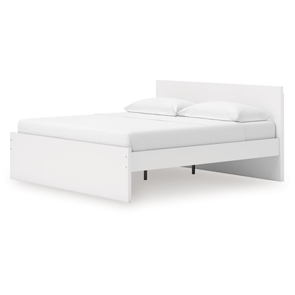 Onita - White - King Panel Platform Bed