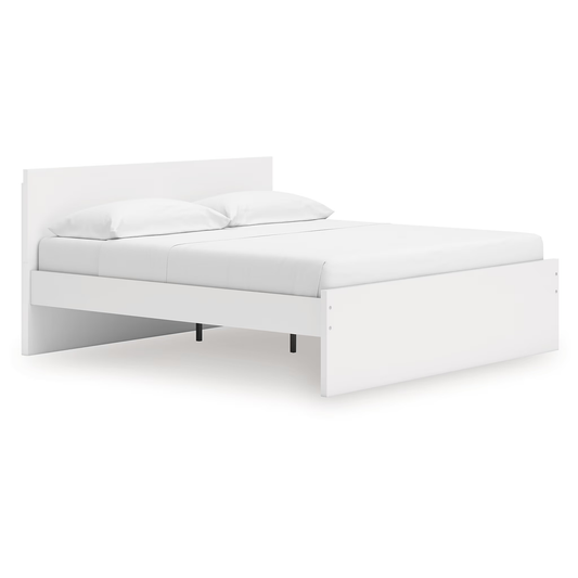 Onita - White - King Panel Platform Bed