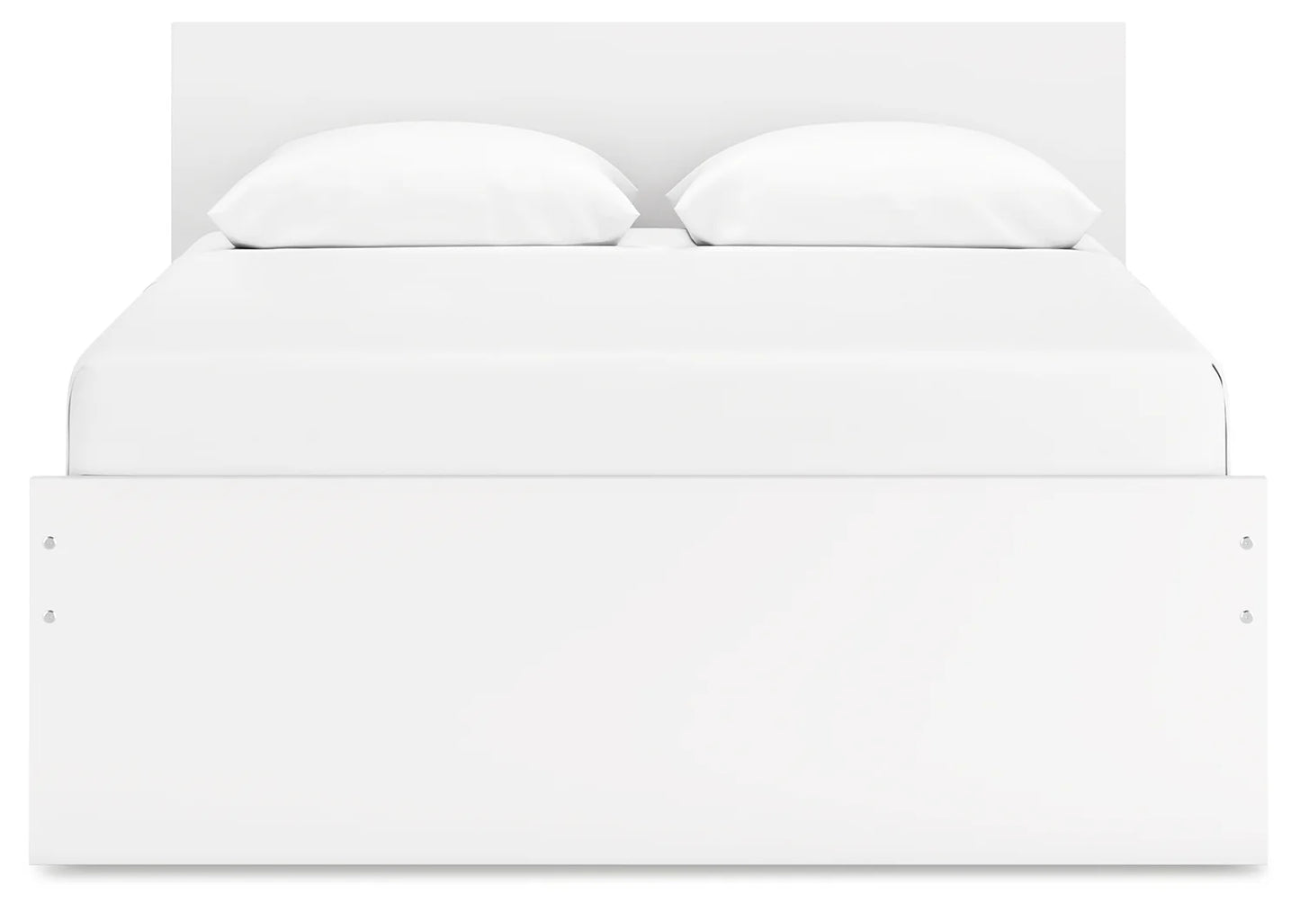 Onita - White - Queen Panel Platform Bed