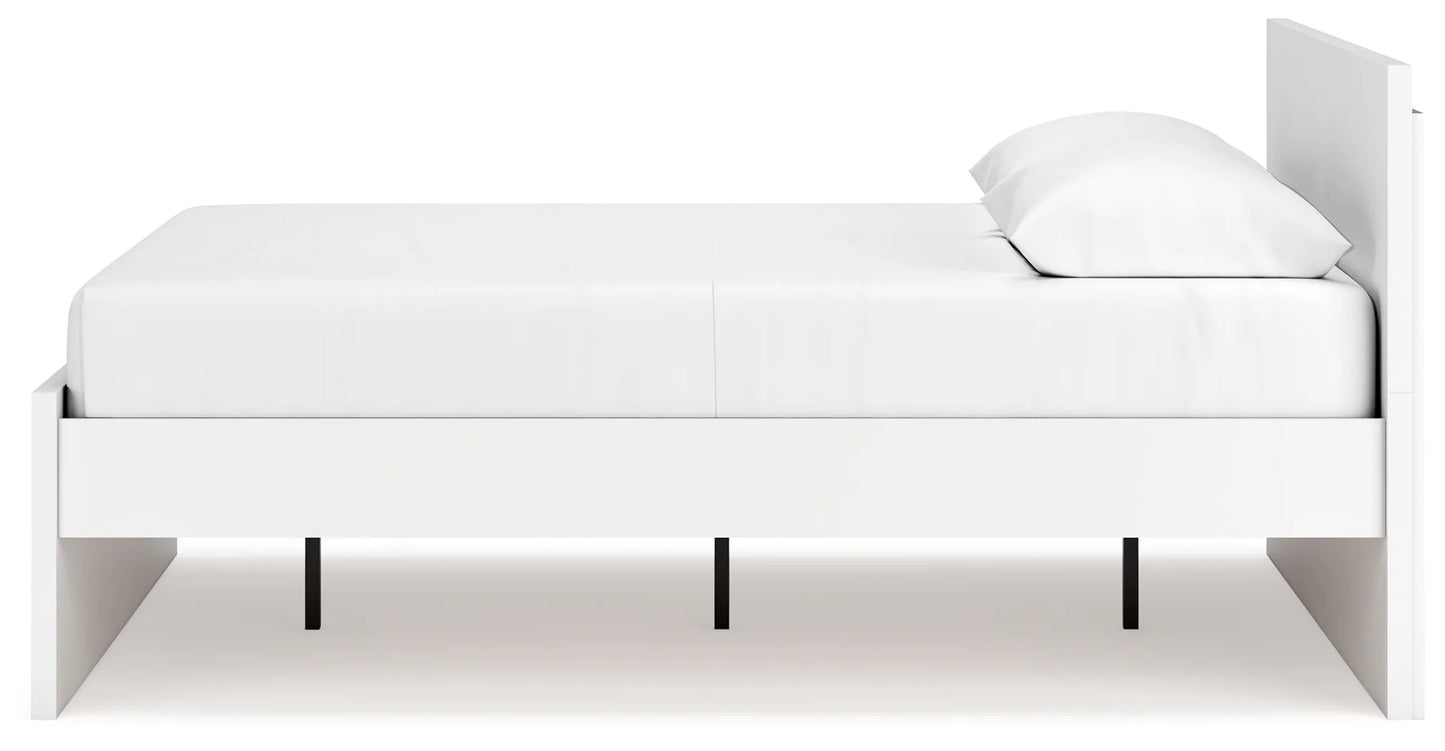 Onita - White - Queen Panel Platform Bed