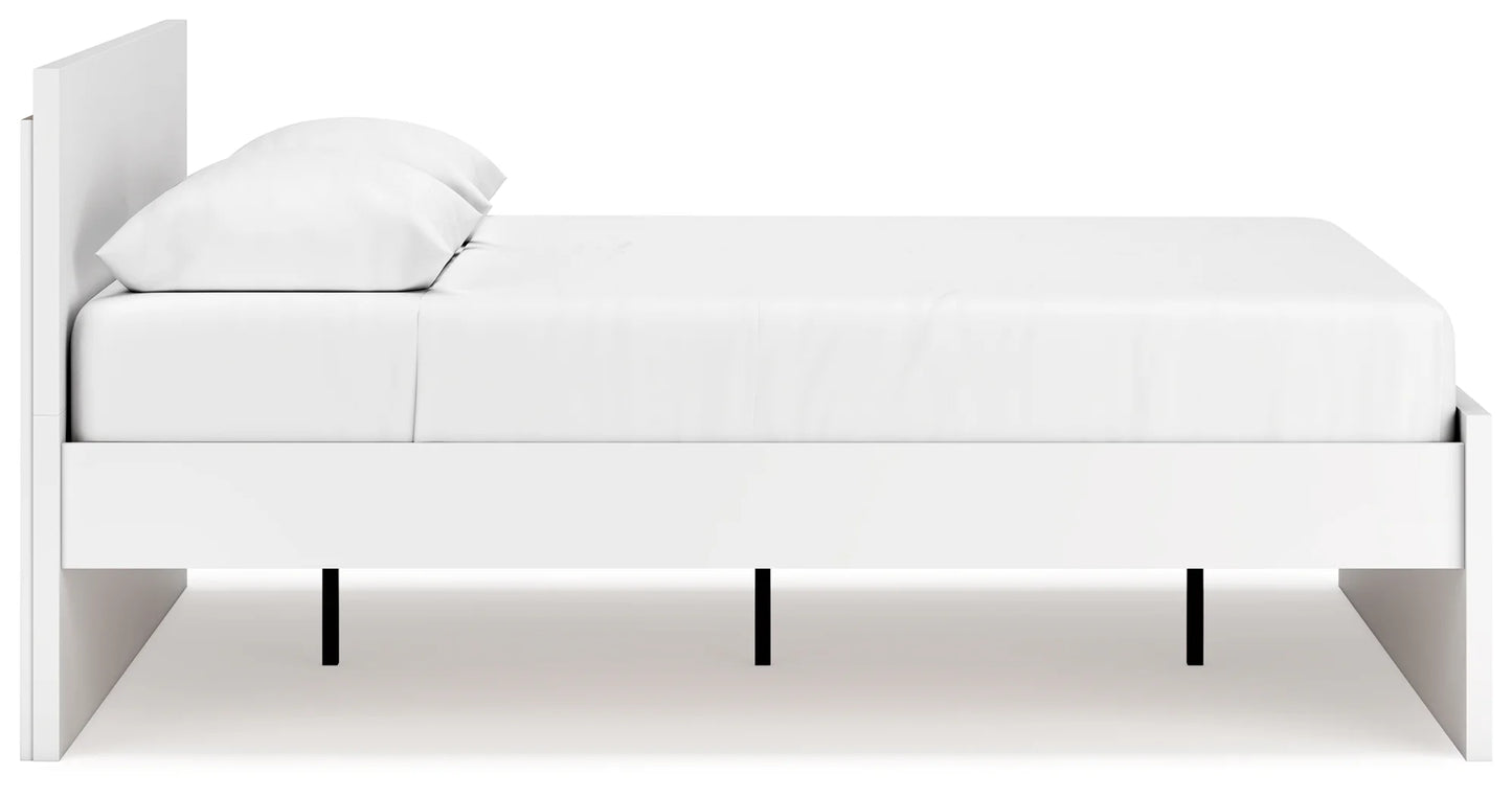 Onita - White - Queen Panel Platform Bed